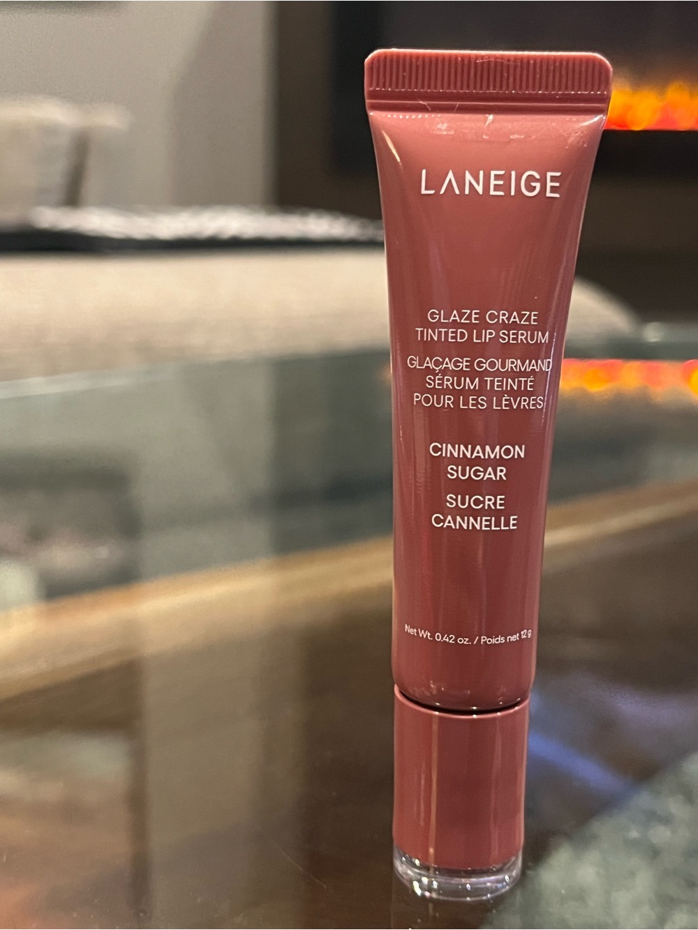 LANEIGE Glaze Craze Tinted Lip Serum - Cinnamon Sugar Rose-Brown